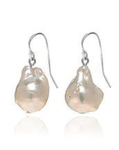 Sterling Silver Rare Baroque Pearl Drop Earring