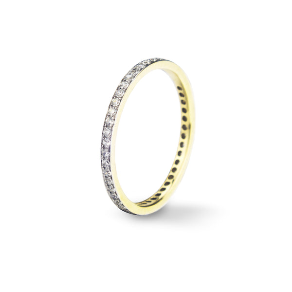 14K Yellow Gold  Eternity band Ring