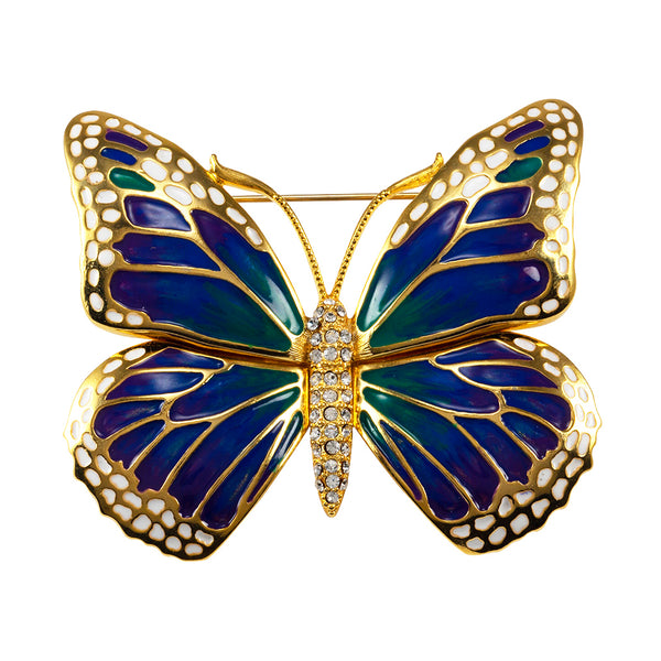 Goldtone Butterfly Large Pin
