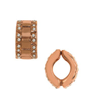 Rose Gold Clip Watch Band Austrian Crystal Reversible Hugs®