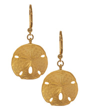 Goldtone Sand Dollar Earrings (Large)