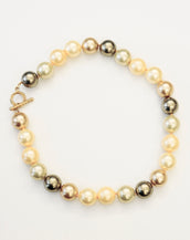 16" 14mm Mixed Pearl Necklace