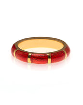NEW  Blood Orange Segmented Bamboo Ring
