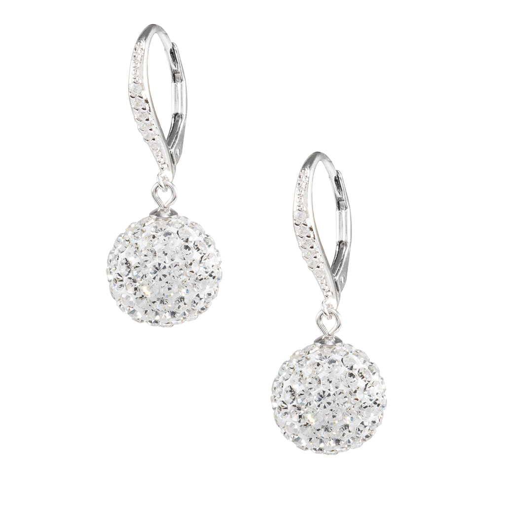 Fashion Jewelry Crystal Vca Ball Drop Earrings - Crystal Clear | Konga  Online Shopping