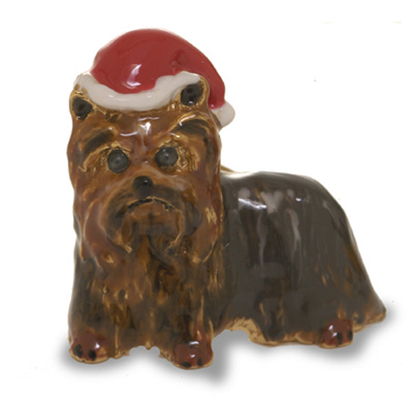 Yorkshire Terrier Christmas Adorable Pooch Pin