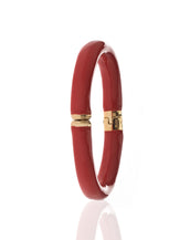 Opaque Crimson Bangle Bracelet