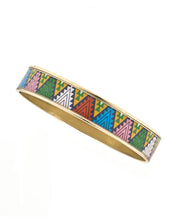 MAYA Aztec Triangle Pattern Bangle Bracelets 1/2"
