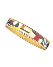 MAYA Geometric Blocks Bangle Bracelet 1/2"