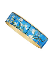 Van Gogh Almond Blossoms Bangle Bracelet 3/4"