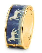 Gold Plated Equestrian Hinge Bracelet