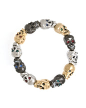 Multi-Color Lucky Skull Stretch Bracelet