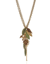 Jeweled Foliage Multi-color 24" Necklace