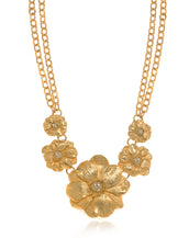 Les Roses 22k Gold Plated Necklace 16"