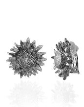 Botanica Mexicana Silvertone Sunflower Earrings