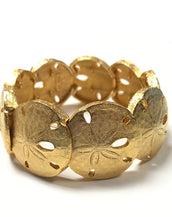 Goldtone Sand Dollar Stretch Bracelet