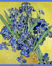 Van Gogh Irises Silk Bandana 22" x 22"
