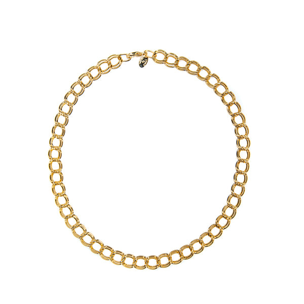 22k Gold Plated Parallel Curb Chain