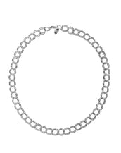 Rhodium Plated Parallel Curb Chain