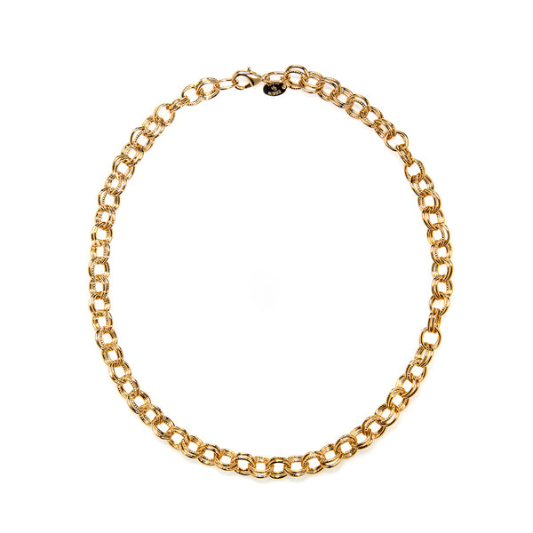 22k Gold Plated Double Cable Chain