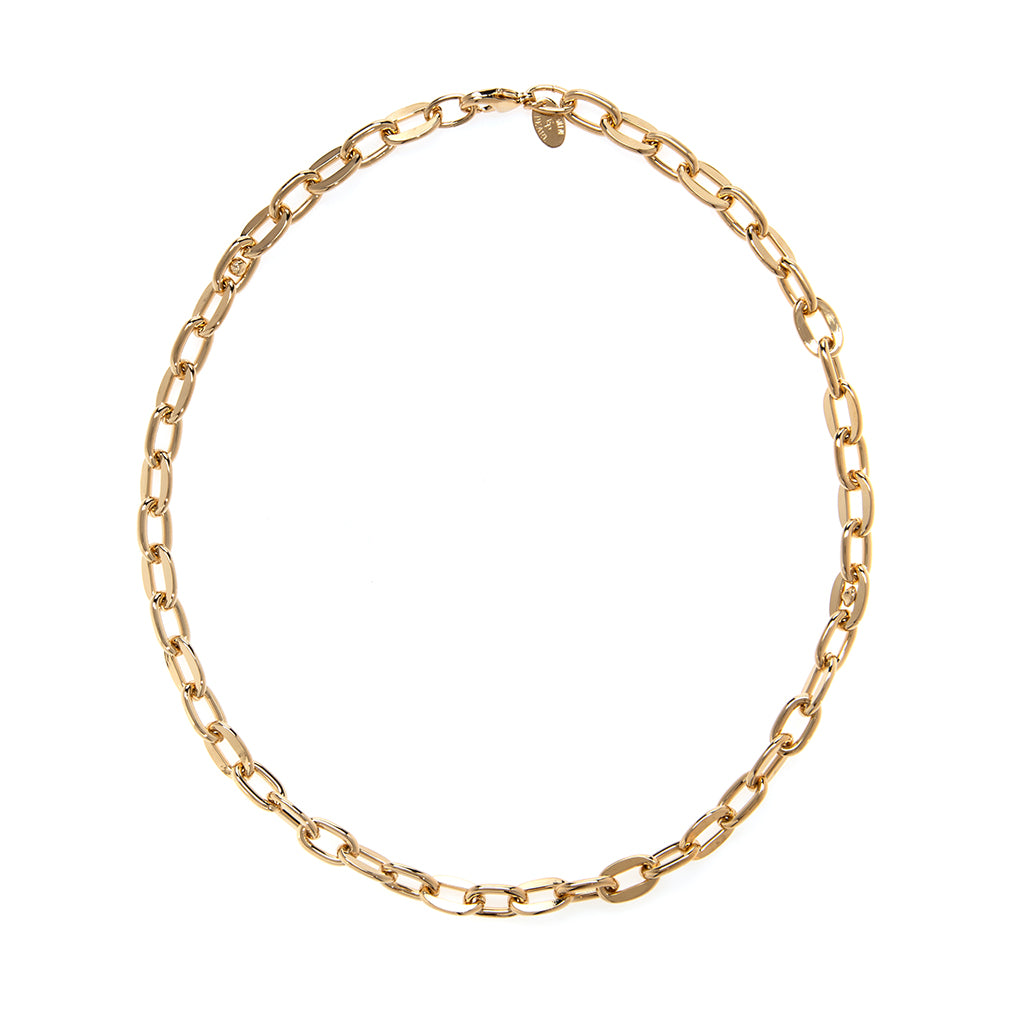 22k Gold Plated Open Link Cable Chain