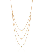 22k Gold Plated Sterling Silver Multi Chain 16"
