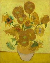 Van Gogh Sunflower Reversible Hug Earrings