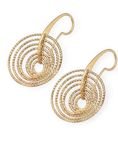 22k Gold Plated Sterling Silver Drop Earrings