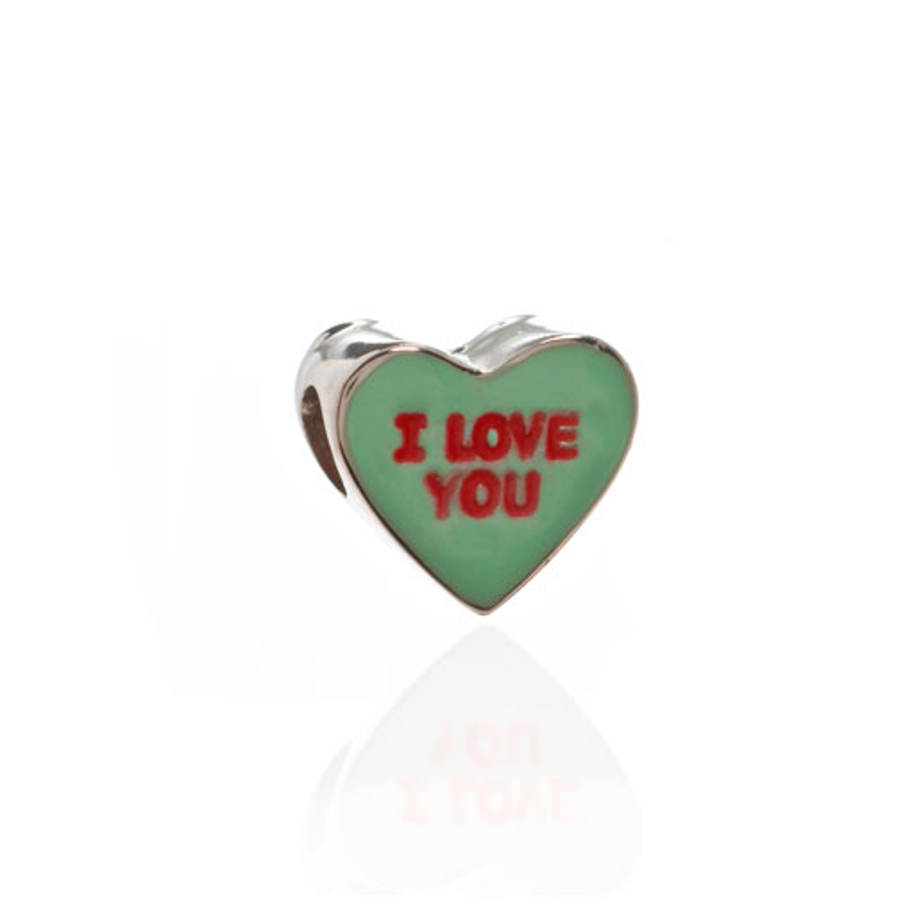 ME ME™ Green I LOVE YOU Candy Heart Charm