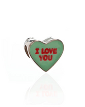 ME ME™ Green I LOVE YOU Candy Heart Charm