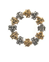 Gargoyles Gold/Silver/ Tone Stretch Bracelet