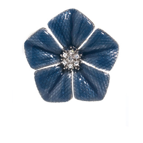 Garden of Love Blue Flower Pin