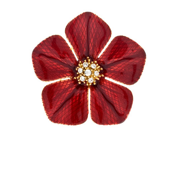 Garden of Love Red Flower Pin