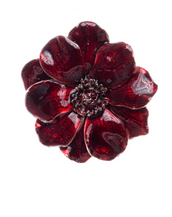 Giverny Garnet Flower Enhancer/Pin