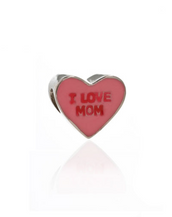 ME ME™ Pink I LOVE MOM Candy Heart Charm