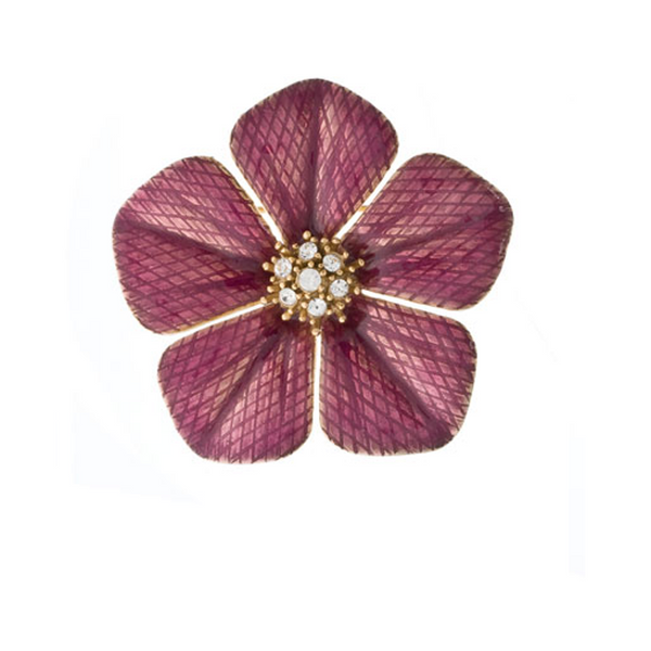 Garden of Love Fuchsia Flower Pin