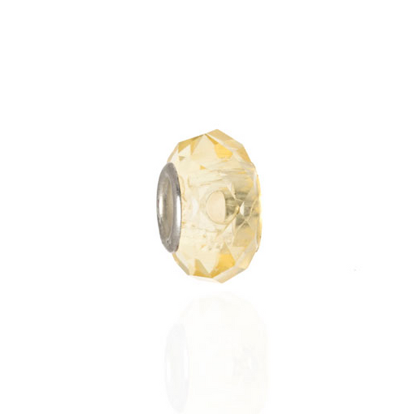 ME ME™ Light Yellow Faceted Crystal Charm