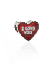 ME ME™ Trans Red I LOVE YOU Candy Heart Charm