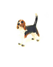 Brown/Black Beagle Adorable Pooch ® Pin