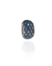 Me Me™ Snakeskin Blue Spacer Charm