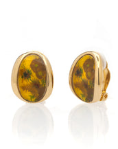 Van Gogh Goldtone Sunflower Button Earrings