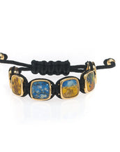 Van Gogh Multi Charm Shambhala Style Bracelet
