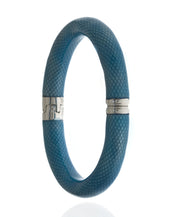 Snakeskin Robin Blue Bangle Bracelet