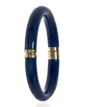 Snakeskin Navy Bangle Bracelet