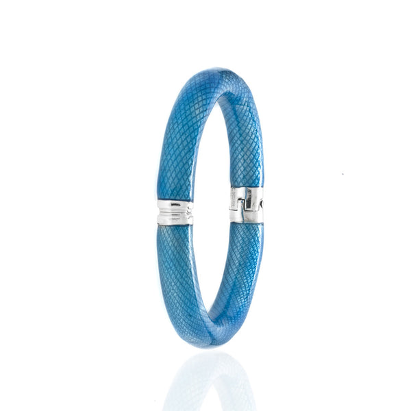 Snakeskin Turquoise Bangle Bracelet