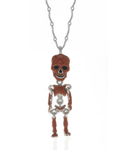 Rust Skeleton Pendant Necklace