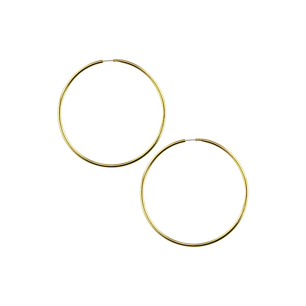 Gold Plated Endless Hoop Large