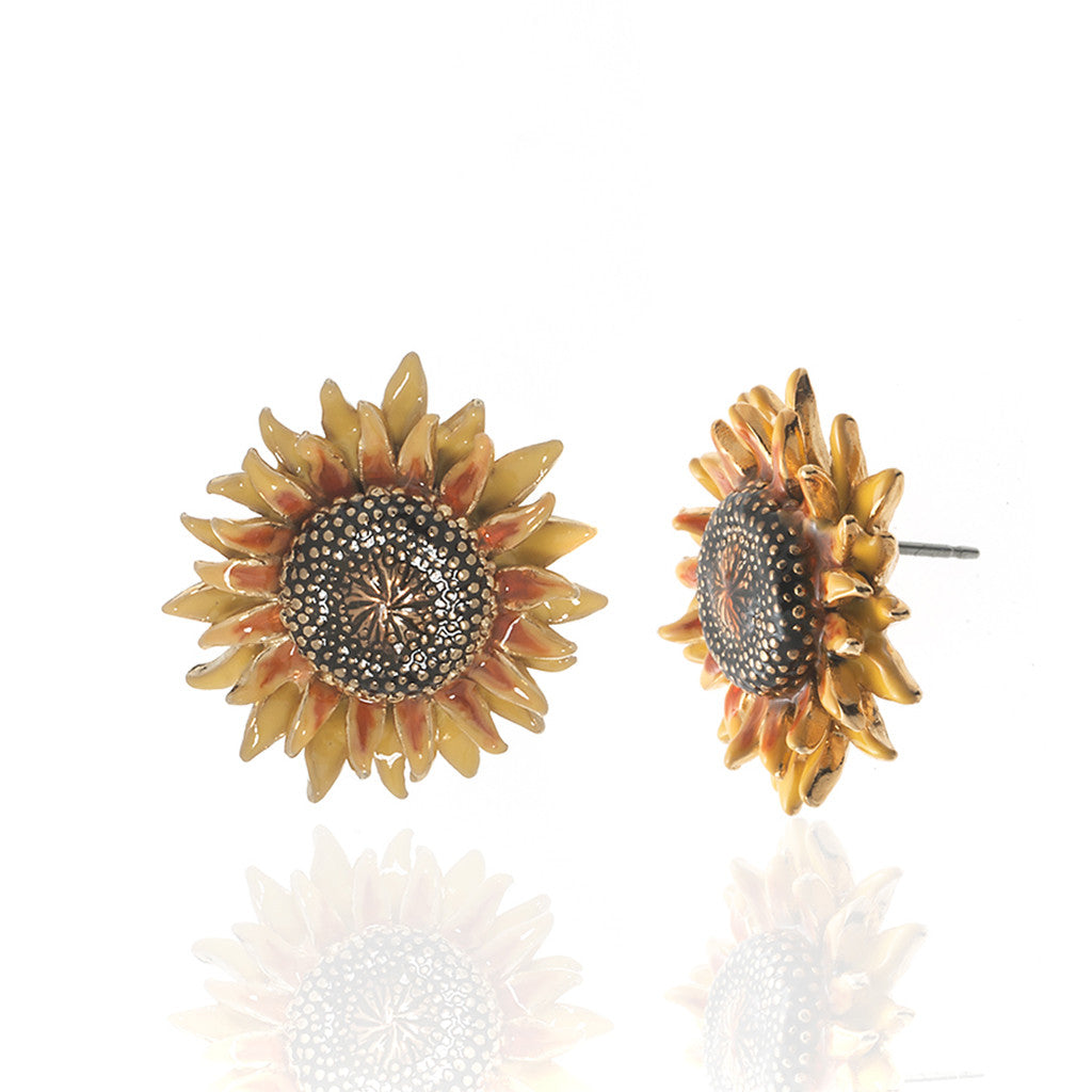 Botanica Mexicana Yellow Sunflower Earrings