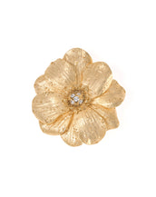 Large Double Rose Goldtone Pin
