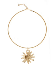 Botanica Mexicana Goldtone on Wire Necklace 16"