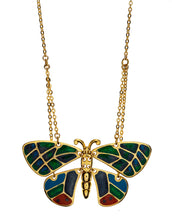 Goldtone Butterfly Pendant with 16" Chain Necklace